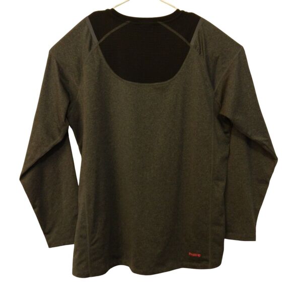 Spyder Active tshirt mens L Large performance pro web long sleeve gray black - Picture 2 of 9